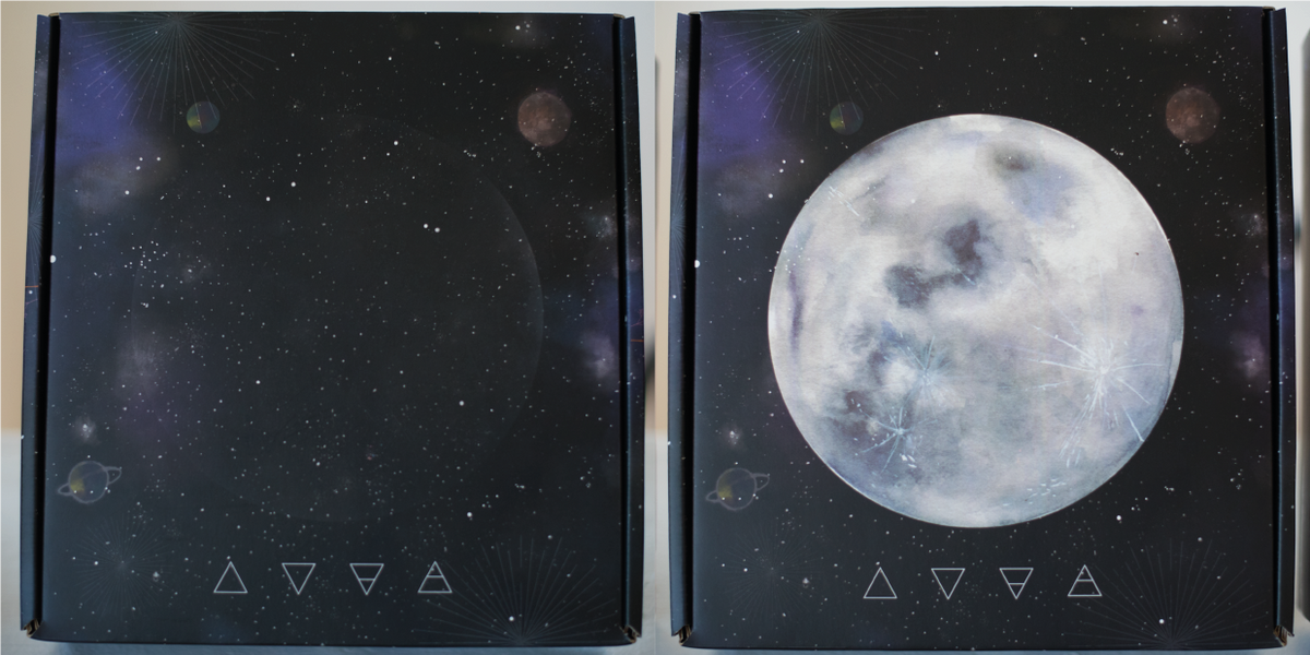 CAJAS ILUSTRADAS FASES LUNARES