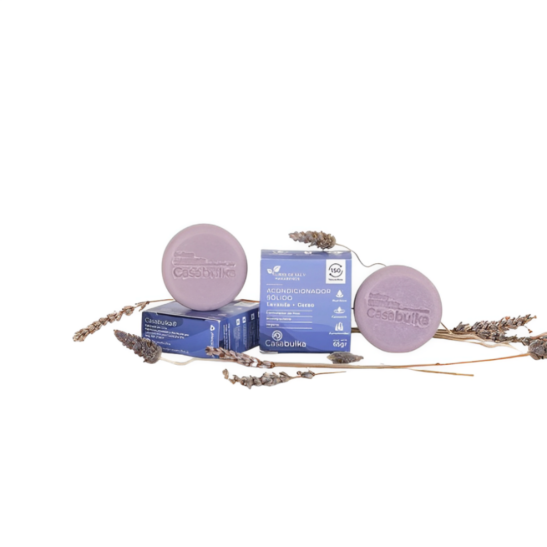 Acondicionador solido cacao y lavanda 65 g Casa BULKA