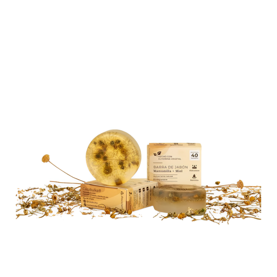 Jabon solido manzanilla y miel 75 g Casa BULKA