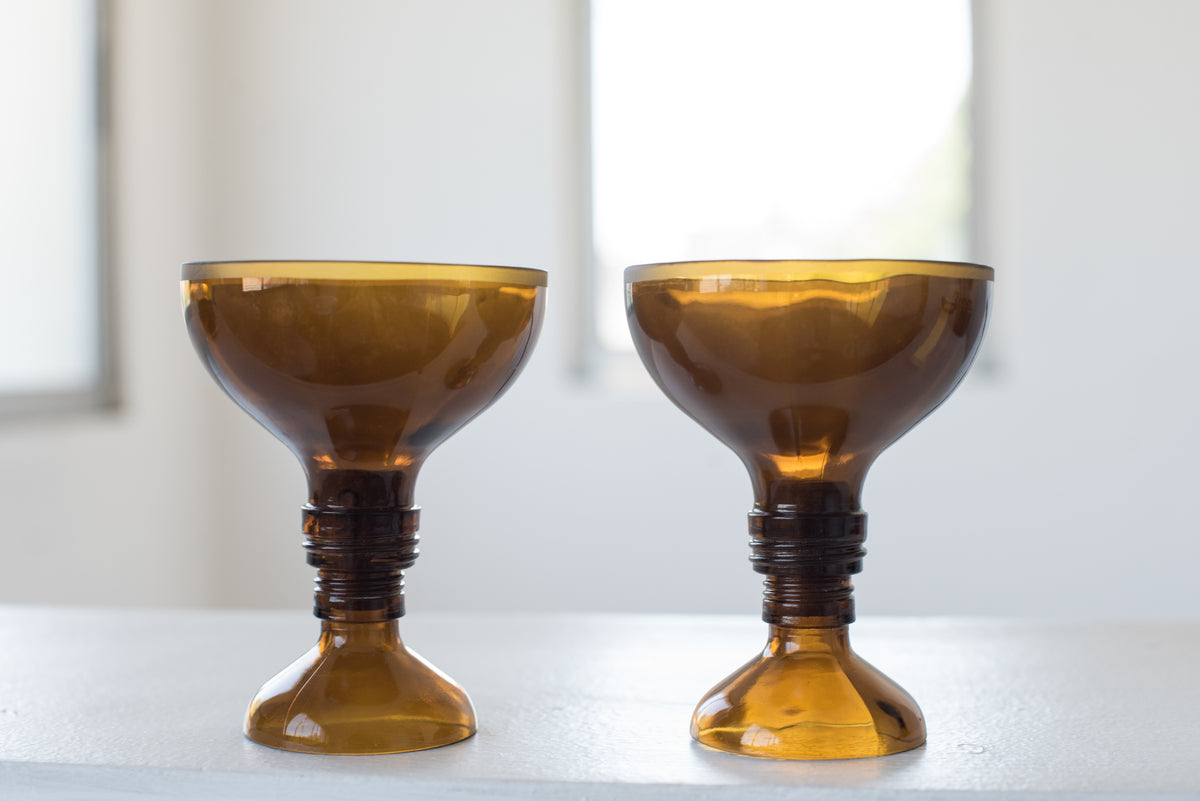 Set 2 Copas vidrio reutilizado