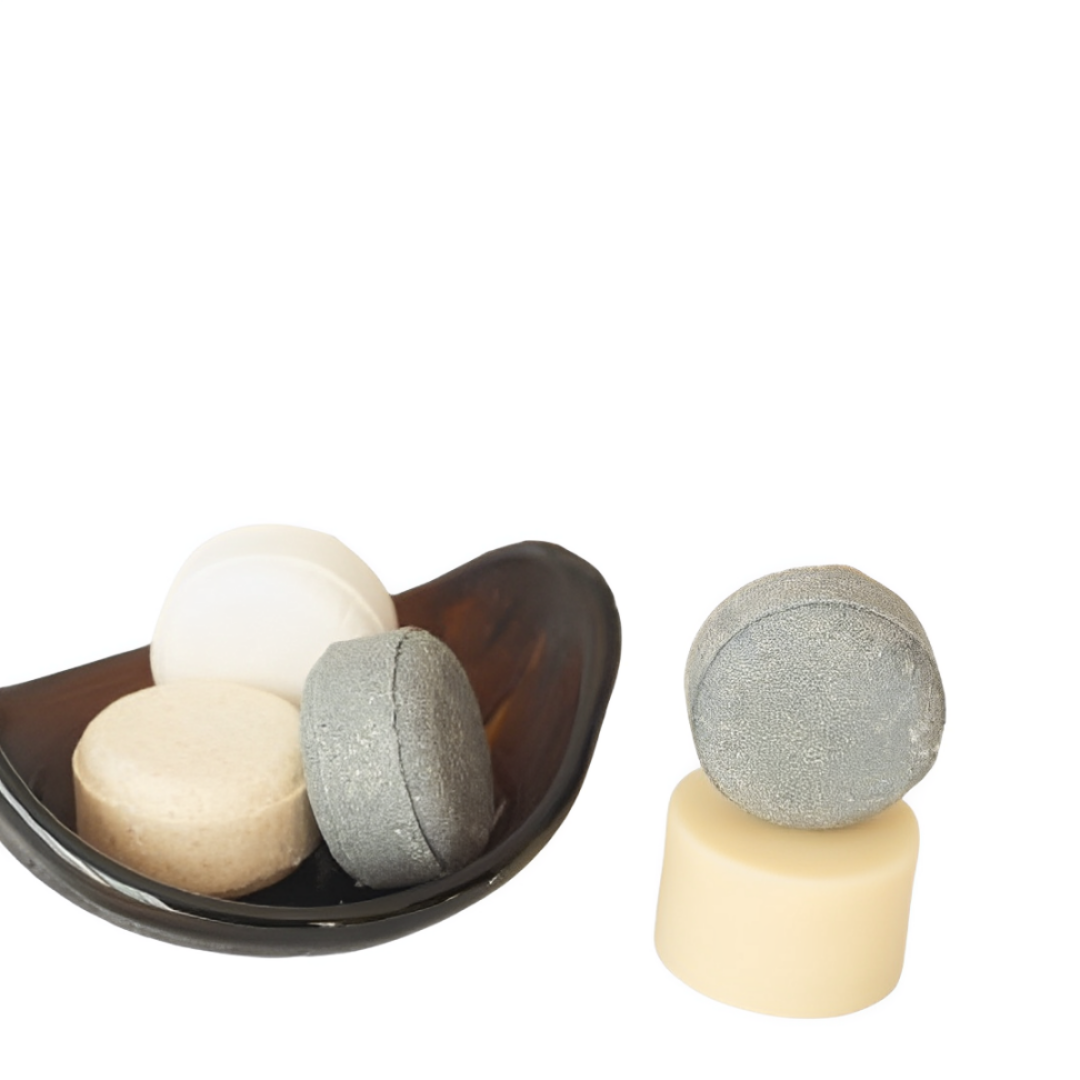 Pocillos  canoa de vidrio reutilizado fundido