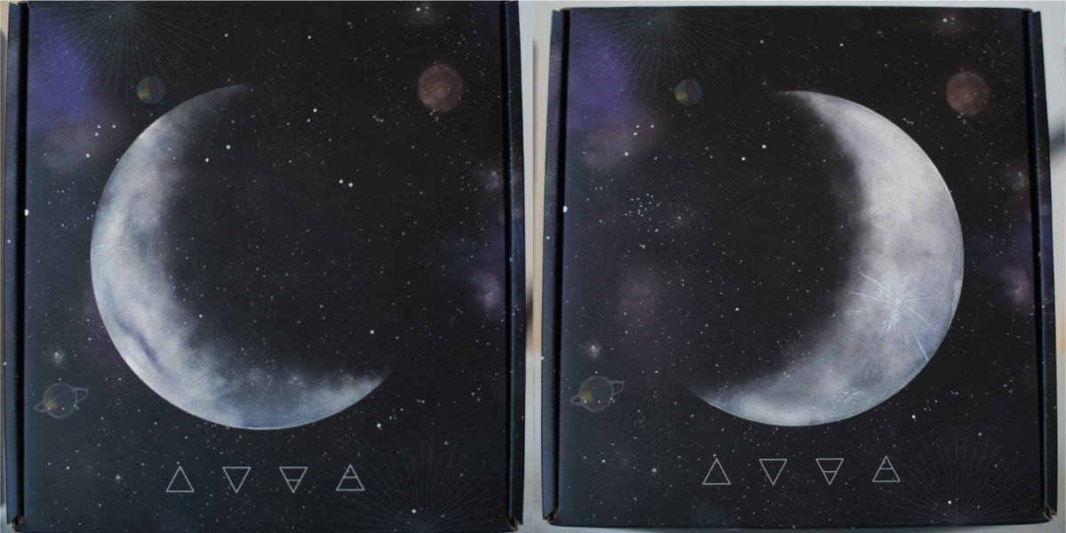 CAJAS ILUSTRADAS FASES LUNARES