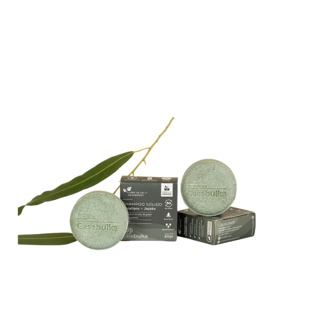 Shampoo solido eucalipto y jojoba 65 g Casa BULKA