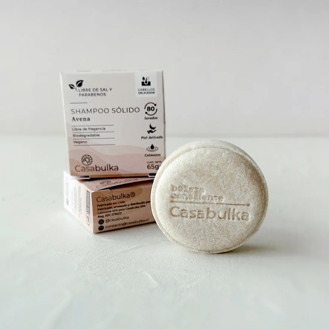 Shampoo solido avena 65gr